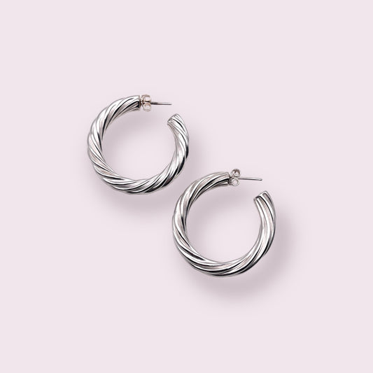 Twisted Hoop Earrings