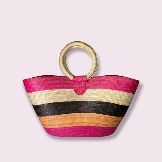 Acapulco Tote Pink & Brown